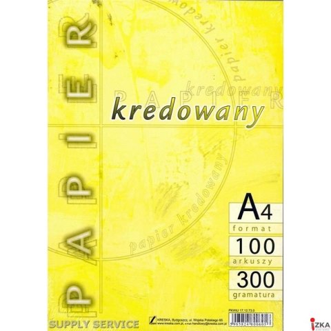 Papier kredowy A4 300g (100 arkuszy) KRESKA