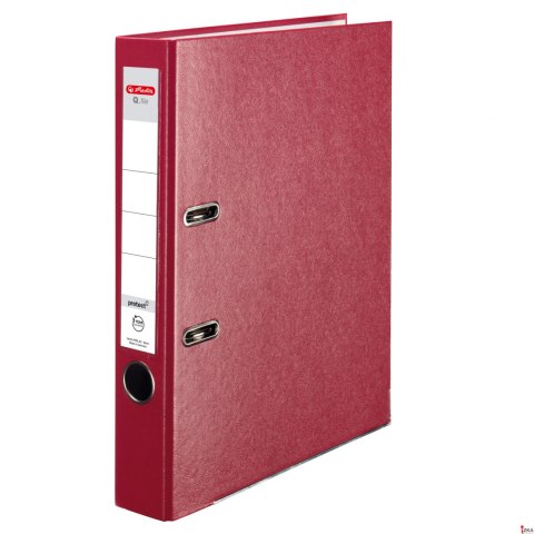 Segregator Q.FILE A4, 5 cm, PP czerwony 300003090 HERLITZ