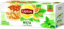 Herbata LIPTON MIĘTA Z CYTRUSAMI 20 saszetek