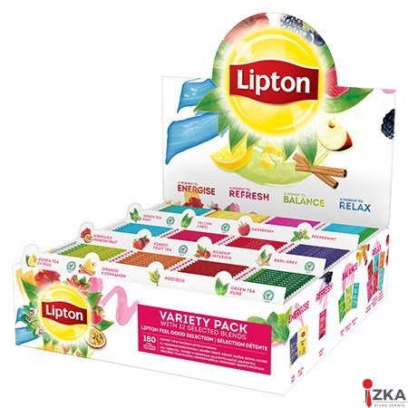 Herbata LIPTON Variety Pack - 12 smaków x 15 kopert fol.