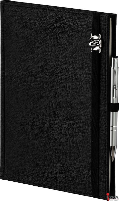 Kalendarz Cross z gumką i ażurową datówką B5 Tygodniowy 204 B5TRK granat WOKÓŁ NAS