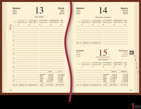 Terminarz Menadżera A5 2026 - ciemno zielony Michalczyk i Prokop T-203V-Z2 kalendarz dzienny