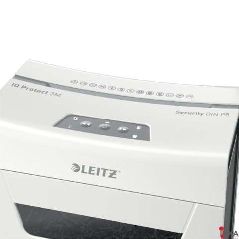 Niszczarka Leitz IQ Protect 3 P5, 3 kartki, 10 l kosz 80930000