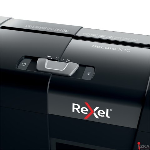 Niszczarka Rexel Secure X10 (P-4), 10 kartek, 18 l kosz, 2020124EU Niszczarka Rexel Secure X10 (P-4), 10 kartek, 18 l kosz, 2020124EU