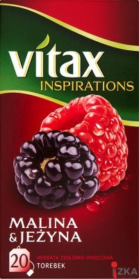Herbata VITAX INSPIRATIONS MALINA&JEŻYNA 20t*2g zawieszka Herbata VITAX INSPIRATIONS MALINA&JEŻYNA 20t*2g zawieszka