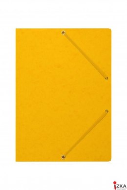 Teczka z gumką rogi DOTTS A4 preszpan żółta 390g