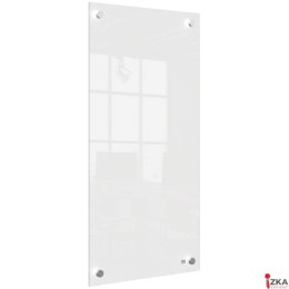 Mała podłużna szklana tablica suchościeralna Nobo Home 300x600mm, biała 1915603