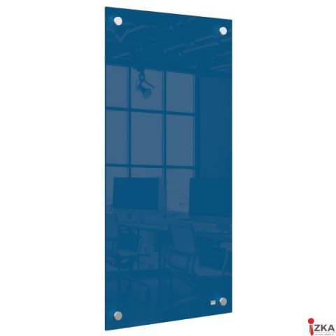 Mała podłużna szklana tablica suchościeralna Nobo Home 300x600mm, niebieska 1915607 Mała podłużna szklana tablica suchościeralna Nobo Home 300x600mm, niebieska 1915607