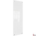 Mała podłużna szklana tablica suchościeralna Nobo Home 300x900mm, biała 1915604