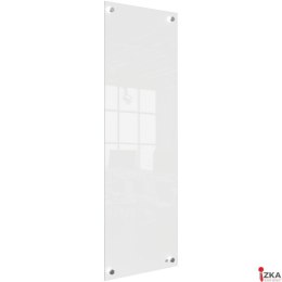 Mała podłużna szklana tablica suchościeralna Nobo Home 300x900mm, biała 1915604