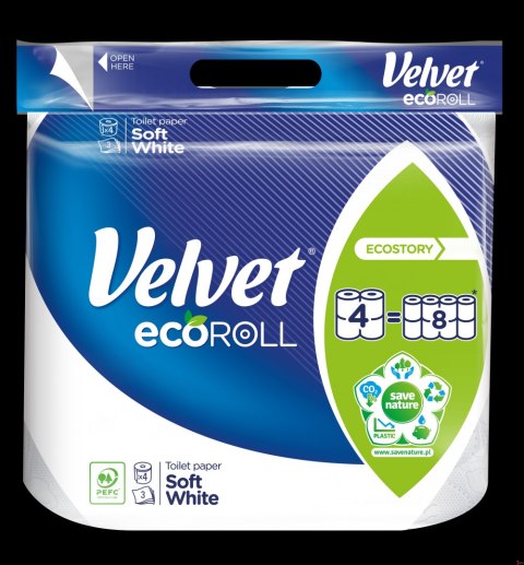 Papier toaletowy Velvet Ecoroll 4 rolki