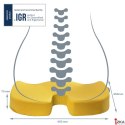 Ortopedyczna poduszka na krzesło Leitz Ergo Cosy, żółta 52840019