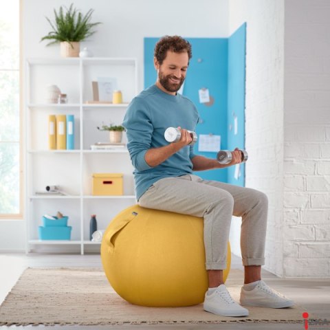 Piłka do siedzenia Leitz Ergo Cosy, żółta 52790019 Piłka do siedzenia Leitz Ergo Cosy, żółta 52790019