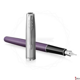 Pióro wieczne (F) SAND BLASTED METAL VIOLET PARKER 2169366, giftbox