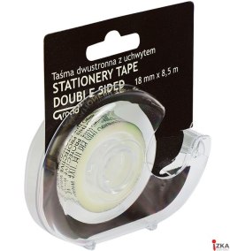 Nowy indeks tak0012025 Taśma biurowa dwustronna GRAND 18 mm x 8,5 m z dyspenserem 130-1903