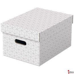 Pudełka domowe do przechowywania, rozmiar M, 3 sztuki, białe Esselte 628282