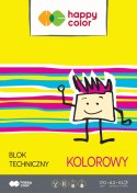 Blok techniczny kolorowy A3, 170g, 10 ark, Happy Color HA 3550 3040-09