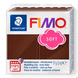 Kostka FIMO soft 57g, czekoladowy, masa termoutwardzalna, Staedtler S 8020-75