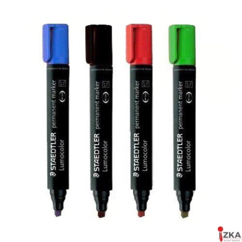 Marker Lumocolor, wodoodporny, ścięty, niebieski, Staedtler S 350-3 Marker Lumocolor, wodoodporny, ścięty, niebieski, Staedtler S 350-3