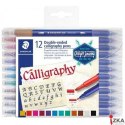 Pisak artystyczny do kaligrafii, Design Journey, 3.5mm i 2mm, 12 kol., Staedtler S 3005 TB12