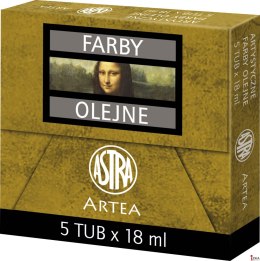 Farba olejna Astra tuba 18ml - kadmium żółty ciemny, 83410957