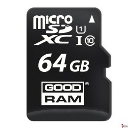 Pamięć MicroSD GOODRAM 64GB MicroSDXC CL10 UHS I + adapter M1AA-0640R12