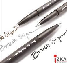 Pisak BRUSH SIGN PEN PIGMENT (3 szt.) NIEZMYWALNE OPOWIEŚCI SESP-15-ST3 PENTEL