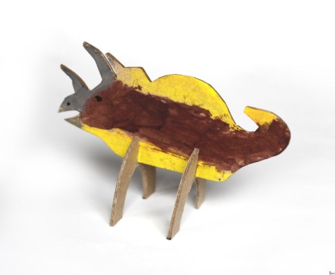 Zestaw kształtów tekturowych 3D, DINO, 6 szt, 15, 12 cm, Happy Color HA 4513 1512-DN6 Zestaw kształtów tekturowych 3D, DINO, 6 szt, 15, 12 cm, Happy Color HA 4513 1512-DN6