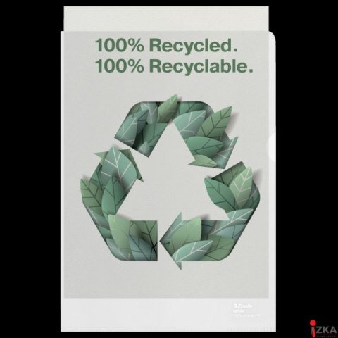 Folder groszkowy Recycled Premium PP 100 mic. A4, w kartonie, 627496 op.100 szt.