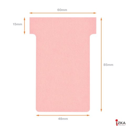 Karteczki T-Card Nobo, rozmiar 2, różowe 100 szt. 2002008