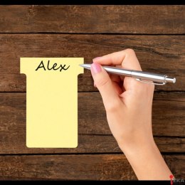 Karteczki T-Card Nobo, rozmiar 2, żółte 100 szt. 2002004