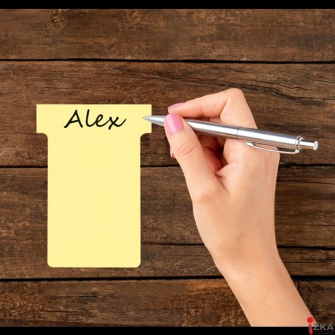 Karteczki T-Card Nobo, rozmiar 2, żółte 100 szt. 2002004