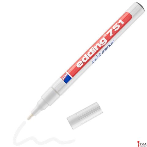 Marker lakierowy 1-2mm 751 biały EDDING końcowka okrągła