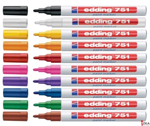 Marker lakierowy 1-2mm 751 biały EDDING końcowka okrągła