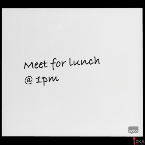 Tablica szklana NOBO Diamond Glass biała 300x300 1903956