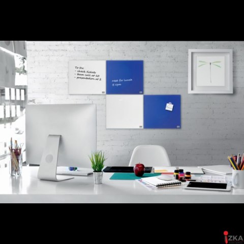 Tablica szklana NOBO Diamond Glass biała 450x450 1903957