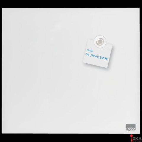 Tablica szklana NOBO Diamond Glass biała 450x450 1903957