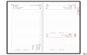 Kalendarz A5 STANDARD książkowy (KS1), 15 - grafit fabric 2024 TELEGRAPH