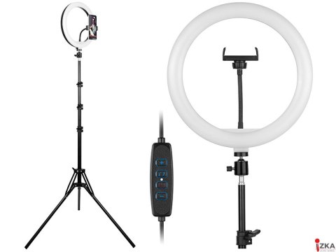 Lampa pierścieniowa TRACER RING 30cm ze statywem 210cm TRAOSW46745
