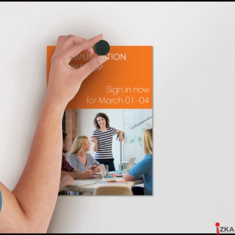 Magnesy do tablic 38 mm (1,5 kg), czarne, , 10 szt. Nobo 1915305