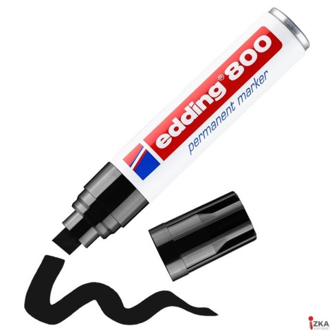 Marker E-800 EDDING czarny końcówka ścięta