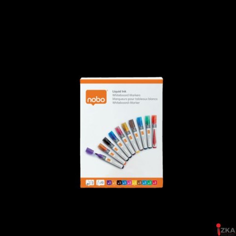 Markery Liquid Ink, różne kolory, 10 szt 1915381 NOBO