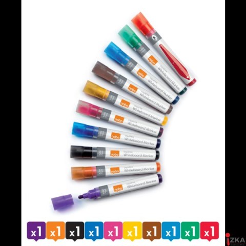 Markery Liquid Ink, różne kolory, 10 szt 1915381 NOBO