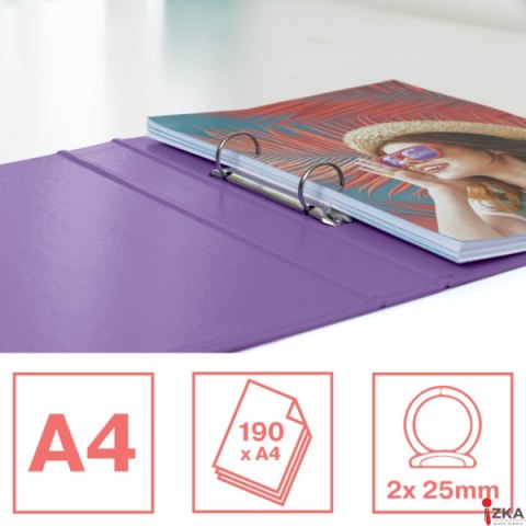 Segregator ringowy Esselte Colour Breeze, 2 ringi, lawendowy 628434