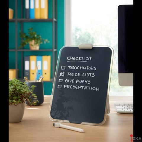 Szklana tabliczka na biurko Leitz Cosy, szary 39470089