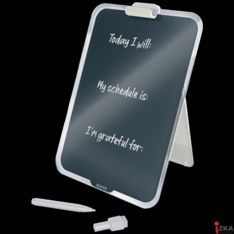 Szklana tabliczka na biurko Leitz Cosy, szary 39470089