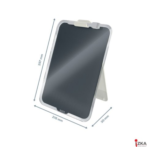 Szklana tabliczka na biurko Leitz Cosy, szary 39470089