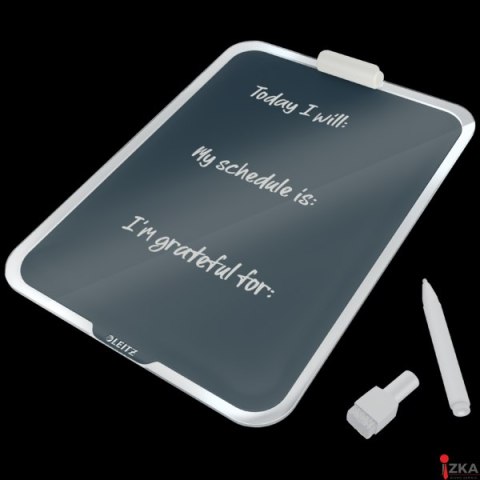 Szklana tabliczka na biurko Leitz Cosy, szary 39470089