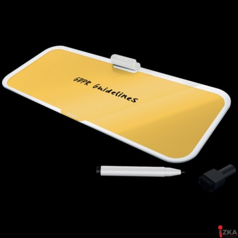 Szklany notatnik na biurko Leitz Cosy, poziomy, żółty 52690019