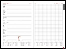 Kalendarz Vivella A4 Tygodniowy z notesem 216 A4TNB czarny 2025 WOKÓŁ NAS